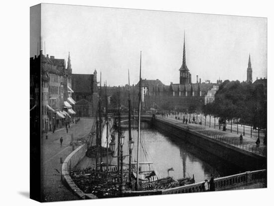 Street Scene in Copenhagen, Denmark, 1893-John L Stoddard-Premier Image Canvas