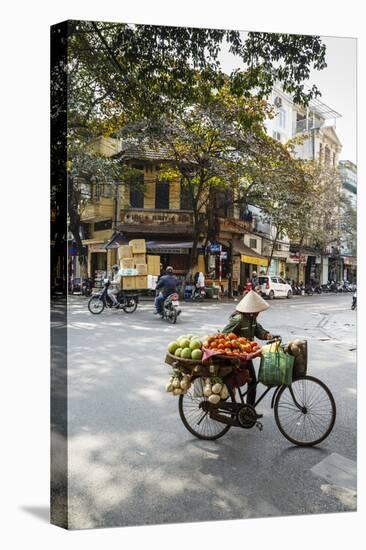 Street Scene in the Old Quarter, Hanoi, Vietnam, Indochina, Southeast Asia, Asia-Yadid Levy-Premier Image Canvas