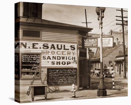 Street Scene, New Orleans, Louisiana, 1935-Walker Evans-Stretched Canvas