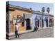 Street scene of colorful buildings, Oaxaca, Mexico, North America-Melissa Kuhnell-Premier Image Canvas