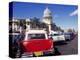 Street Scene of Taxis Parked Near the Capitolio Building in Central Havana, Cuba, West Indies-Mark Mawson-Premier Image Canvas