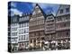 Street Scene with Pavement Cafes, Bars and Timbered Houses in the Romer Area of Frankfurt, Germany-Tovy Adina-Premier Image Canvas
