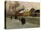 Street Section from Groenland (Oslo), 1906-Fritz Thaulow-Premier Image Canvas