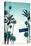 Street Sign and Palms-Lantern Press-Stretched Canvas