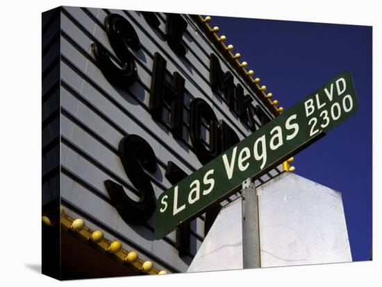 Street Sign for Las Vegas Boulevard, Las Vegas, Nevada-Corey Wise-Premier Image Canvas