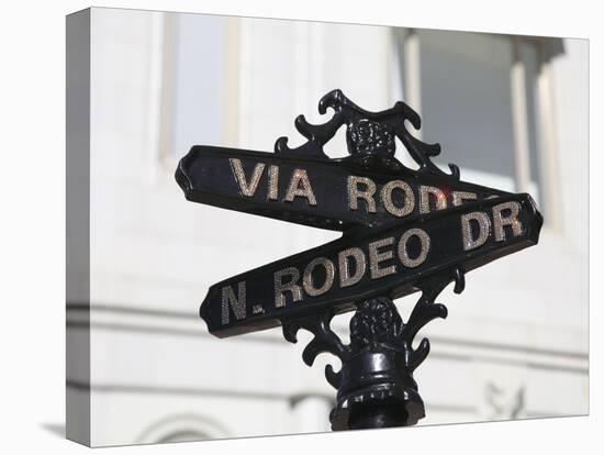 Street Sign, Rodeo Drive, Beverly Hills, Los Angeles, California, Usa-Wendy Connett-Premier Image Canvas