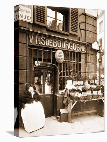 Street Vendor Selling Shellfish, Rue des Fosse?s Saint Jacques, 5th Arrondissement, 1903-Eugène Atget-Premier Image Canvas
