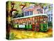 Streetcar in New Orleans-Diane Millsap-Stretched Canvas