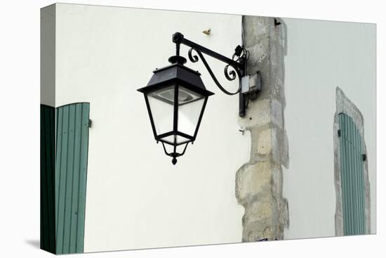 Streetlamp on a Building with Shuttered Windows. Il De Re, France-Stuart Cox Olwen Croft-Premier Image Canvas