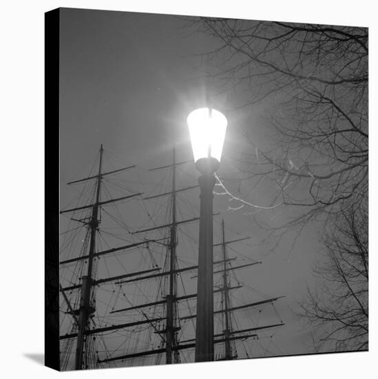 Streetlight with Boat in the Background, London, c.1940-John Gay-Premier Image Canvas