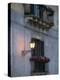 Streetlights on Via R. Settimo, Ortygia Island, Syracuse, Sicily, Italy-Walter Bibikow-Premier Image Canvas