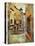 Streets Of Medieval Spain - Picture In Painting Style-Maugli-l-Stretched Canvas