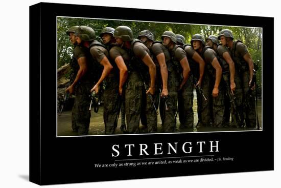 Strength: Inspirational Quote and Motivational Poster-null-Premier Image Canvas