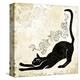 Stretching Burlap Cat-Alan Hopfensperger-Stretched Canvas