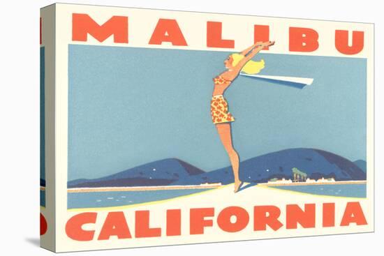 Stretching Girl, Malibu, California-null-Stretched Canvas
