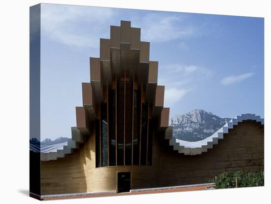 Striking Architecture of Ysios Winery Mirrors Limestone Mountains of Sierra De Cantabria Behind-John Warburton-lee-Premier Image Canvas