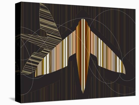 Striped Paper Planes-Belen Mena-Premier Image Canvas