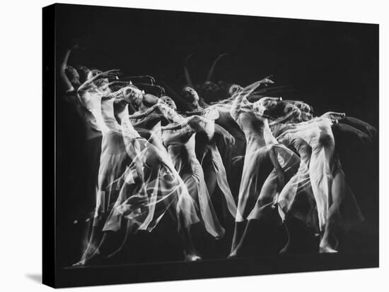 Stroboscopic Image of Dancer Ethel Butler of the Martha Graham Dance Group Performing-Gjon Mili-Premier Image Canvas