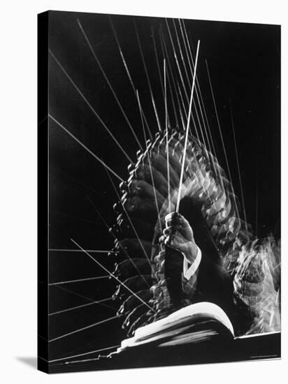 Stroboscopic Image of the Hands of Russian Conductor Efram Kurtz, While Conducting-Gjon Mili-Premier Image Canvas