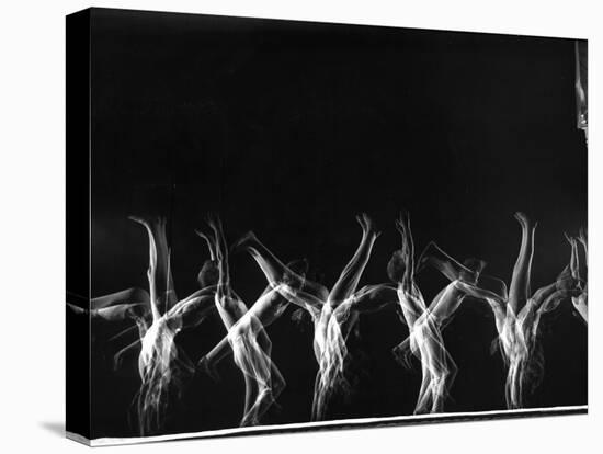 Stroboscopic Image of Tumbling Sequence Performed by Danish Men's Gymnastics Team-Gjon Mili-Premier Image Canvas
