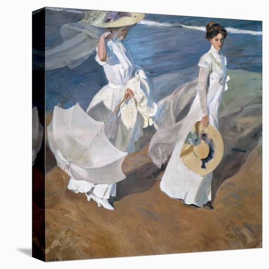 Strolling along the Seashore. 1909-Joaquin Sorolla-Premier Image Canvas