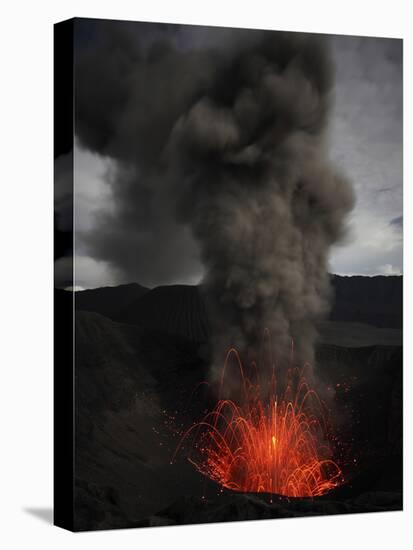 Strombolian Eruption of Mount Bromo Volcano, Tengger Caldera, Java, Indonesia-Stocktrek Images-Premier Image Canvas