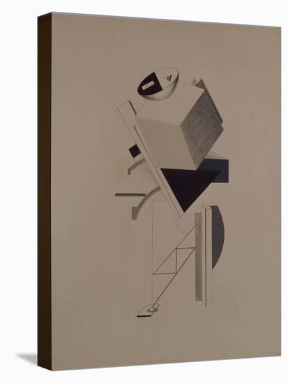 Strong Guy. Figurine for the Opera Victory over the Sun by A. Kruchenykh, 1920-1921-El Lissitzky-Premier Image Canvas