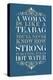 Strong Woman Eleanor Roosevelt Quote-null-Stretched Canvas