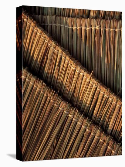 Strung Bamboo Reeds, Akha Hill Tribe Village, Thailand-Claudia Adams-Premier Image Canvas