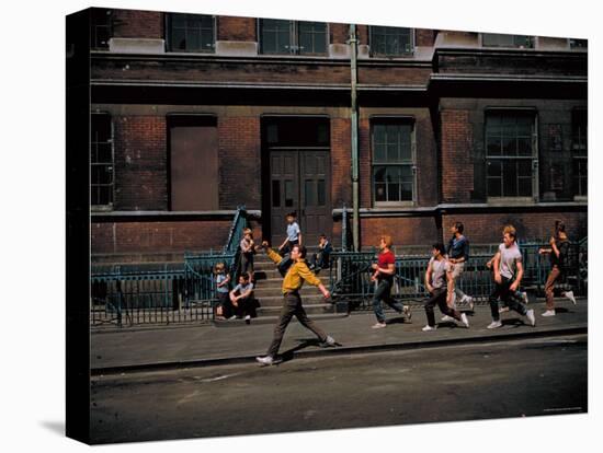 Strutting Sidewalk Dance, Scene from West Side Story-Gjon Mili-Premier Image Canvas