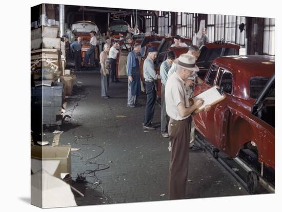 Studebaker Assembly Line in South Bend Indiana-Bernard Hoffman-Premier Image Canvas