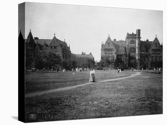 Students at University of Chicago Campus-null-Premier Image Canvas