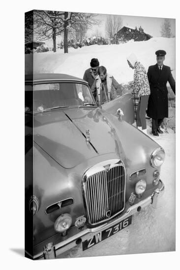 Students Getting in Car at Le Rosey School, Gstaad, Switzwerland, 1965-Carlo Bavagnoli-Premier Image Canvas