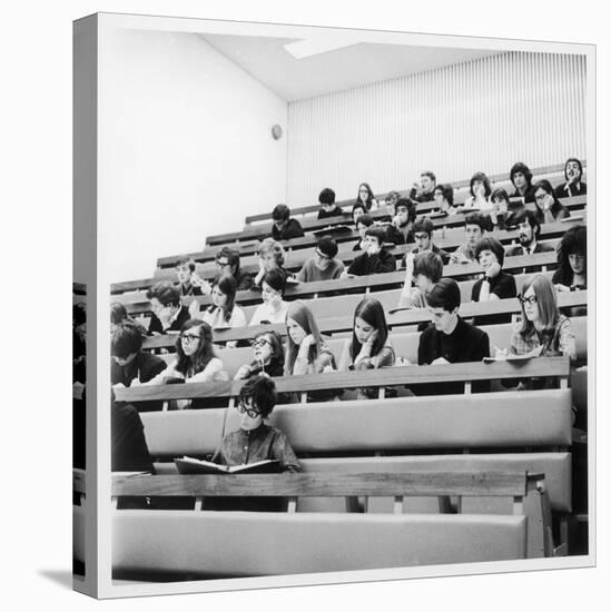 Students in a Lecture Theatre at Warwick University, Coventry-Henry Grant-Premier Image Canvas