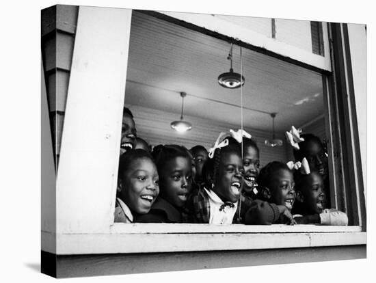 Students Looking Out the Window of the All Black Thomy Lafon School-Robert W^ Kelley-Premier Image Canvas