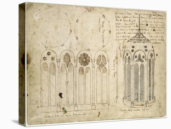 Studies for the Lantern in 'The Light of the World', 1851-52 ( Pen & Brown Ink over Graphite on Dis-William Holman Hunt-Premier Image Canvas