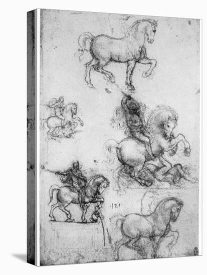 Studies for the Trivulzio Monument, C1508-Leonardo da Vinci-Premier Image Canvas