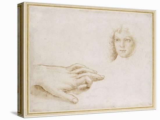 Studies of a Head and a Hand-Pietro Perugino-Premier Image Canvas
