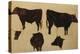 Studies of Long Horned Cattle (Oil on Board)-Richard Ansdell-Premier Image Canvas