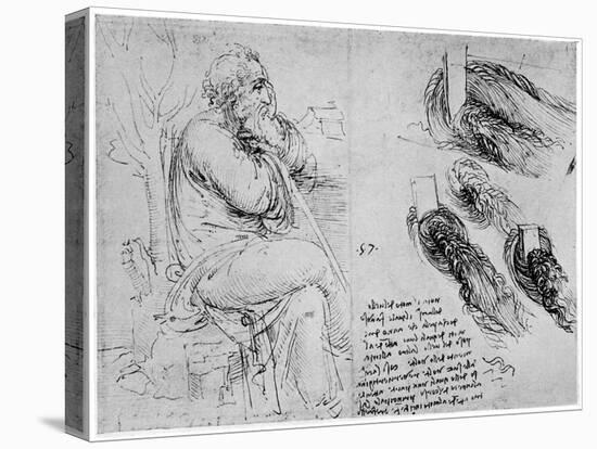 Studies of Water Eddies, C1513-Leonardo da Vinci-Premier Image Canvas