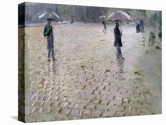 Study for a Paris Street, Rainy Day, 1877-Gustave Caillebotte-Premier Image Canvas