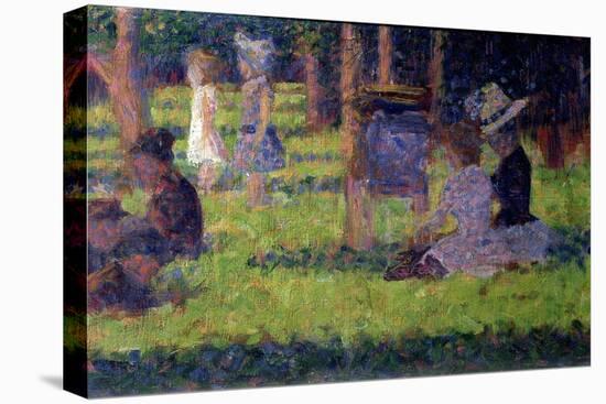 Study for "A Sunday Afternoon on the Island of La Grande Jatte," circa 1884-86-Georges Seurat-Premier Image Canvas