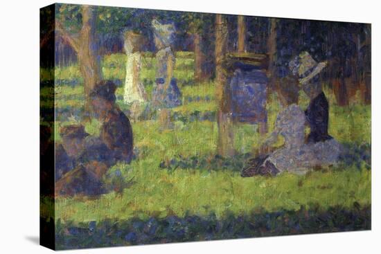 Study for 'A Sunday Afternoon on the Island of La Grande Jatte': Mothers and Children, 1886-Georges Seurat-Premier Image Canvas