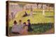 Study for 'A Sunday Afternoon on the Island of La Grande Jatte' (Oil on Panel)-Georges Pierre Seurat-Premier Image Canvas