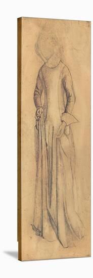 Study for 'La Belle Iseult' (Pencil, Pen & Brown Ink & Wash on Paper)-William Morris-Premier Image Canvas