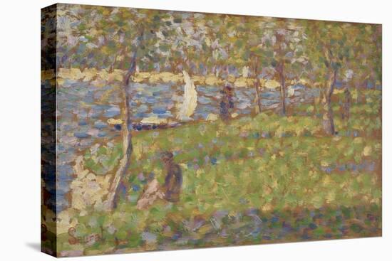 Study for 'La Grande Jatte', by Georges Seurat, 1884-85, French Post-Impressionist painting,-Georges Seurat-Stretched Canvas