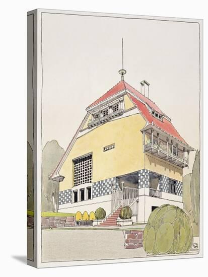 Study for Olbrich's House, Darmstadt, from "Architektur Von Olbrich," Published circa 1904-14-Joseph Maria Olbrich-Premier Image Canvas
