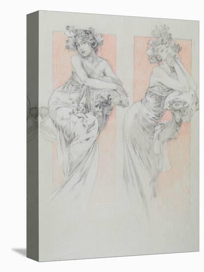 Study for Plate 12 from 'Documents Decoratifs', 1902-Alphonse Mucha-Premier Image Canvas