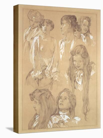 Study for Plate 17 from 'Documents Decoratifs', 1902-Alphonse Mucha-Premier Image Canvas