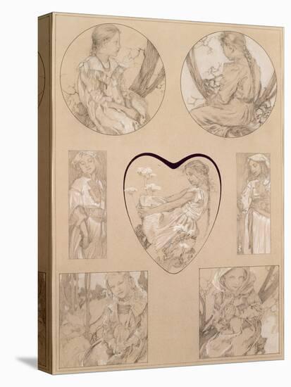 Study for Plate 28 from 'Documents Decoratifs', 1905-Alphonse Mucha-Premier Image Canvas